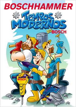 capa de historia em quadrinhos -Martelete- para empresas Bosch